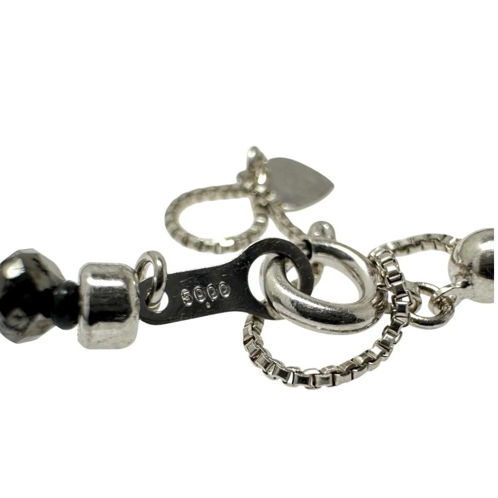 シ*ン様 K18WG 計50.00ct ブラックダイヤモンド ネックレス 美品 ブラックダイヤモンド 計50.00ct ネックレス K18WGホワイトゴールド 18