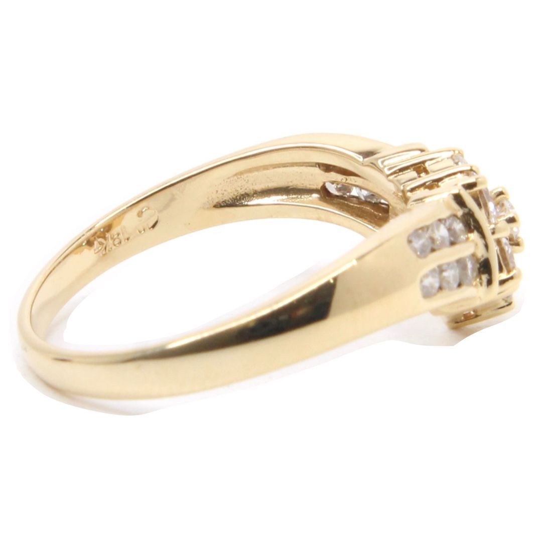  ダイヤ付きリング 指輪 K 18 刻印あり D 0.3 ct 3.3 g 12号 ゴールド レディース リング 指輪 アクセサリー