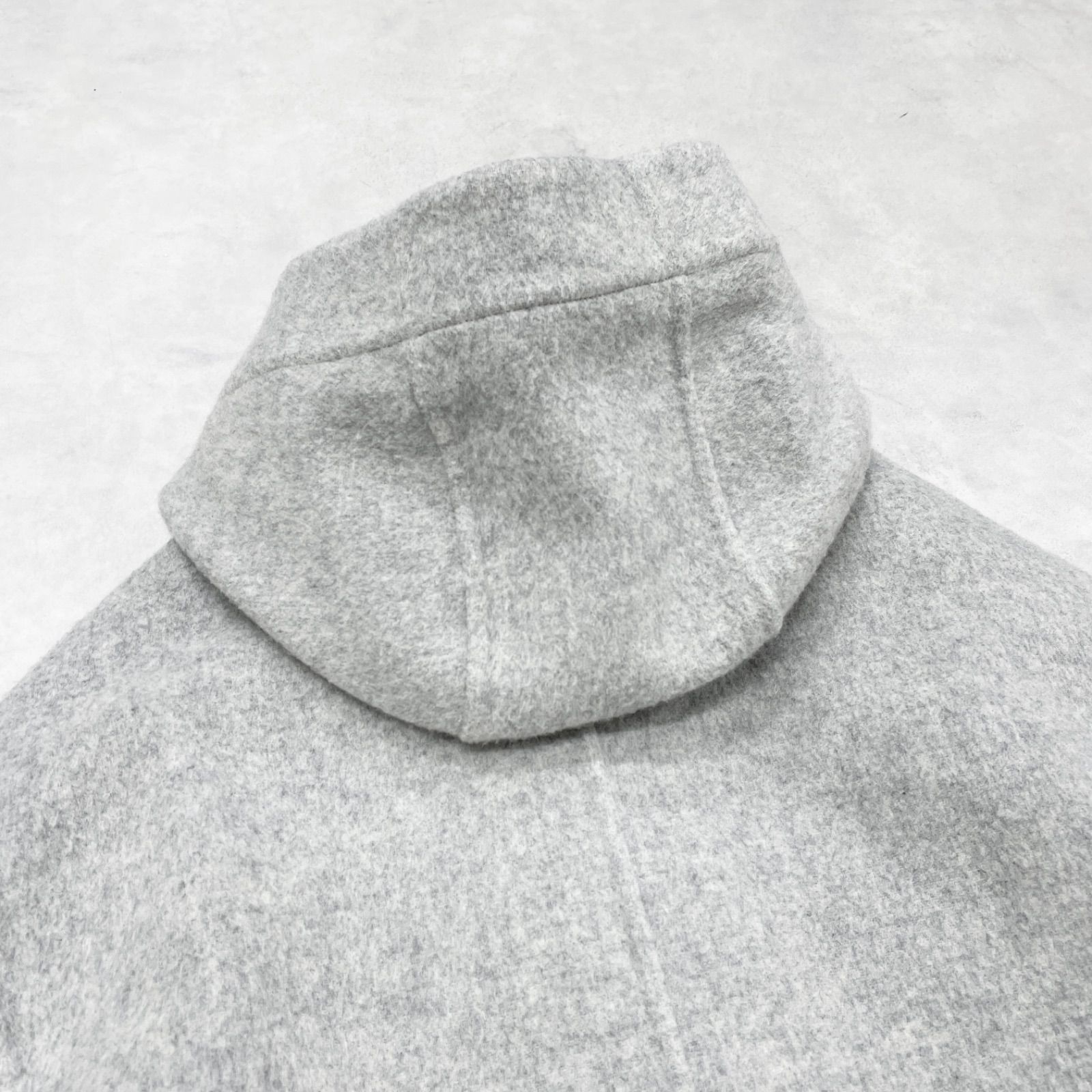 MACKINTOSHLONDON　ロングコート　フード　比翼　グレー　L MACKINTOSH LONDON マッキントッシュ ロンドン ロングコート ダブル