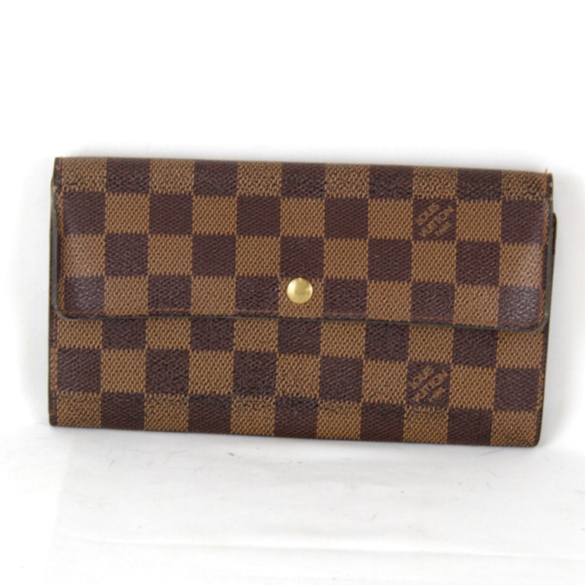 ルイ ヴィトン ポシェット ポルトモネ クレディ N 61724 長財布 ダミエキャンバス ブラウン
