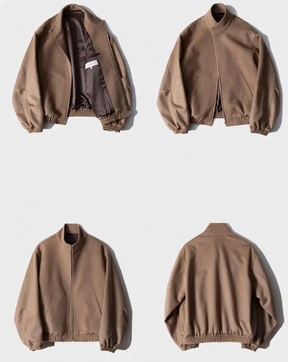 ファーストフロア ウール カシミア ウィンター ブルゾン キャメル 46