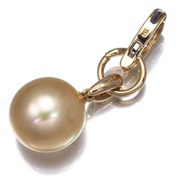 タサキ　ゴールデンパール 10ミリ ペンダントトップ　K18 ダイヤモンド タサキ ゴールデンパール 10ミリ ペンダントトップ K18 ダイヤモンド