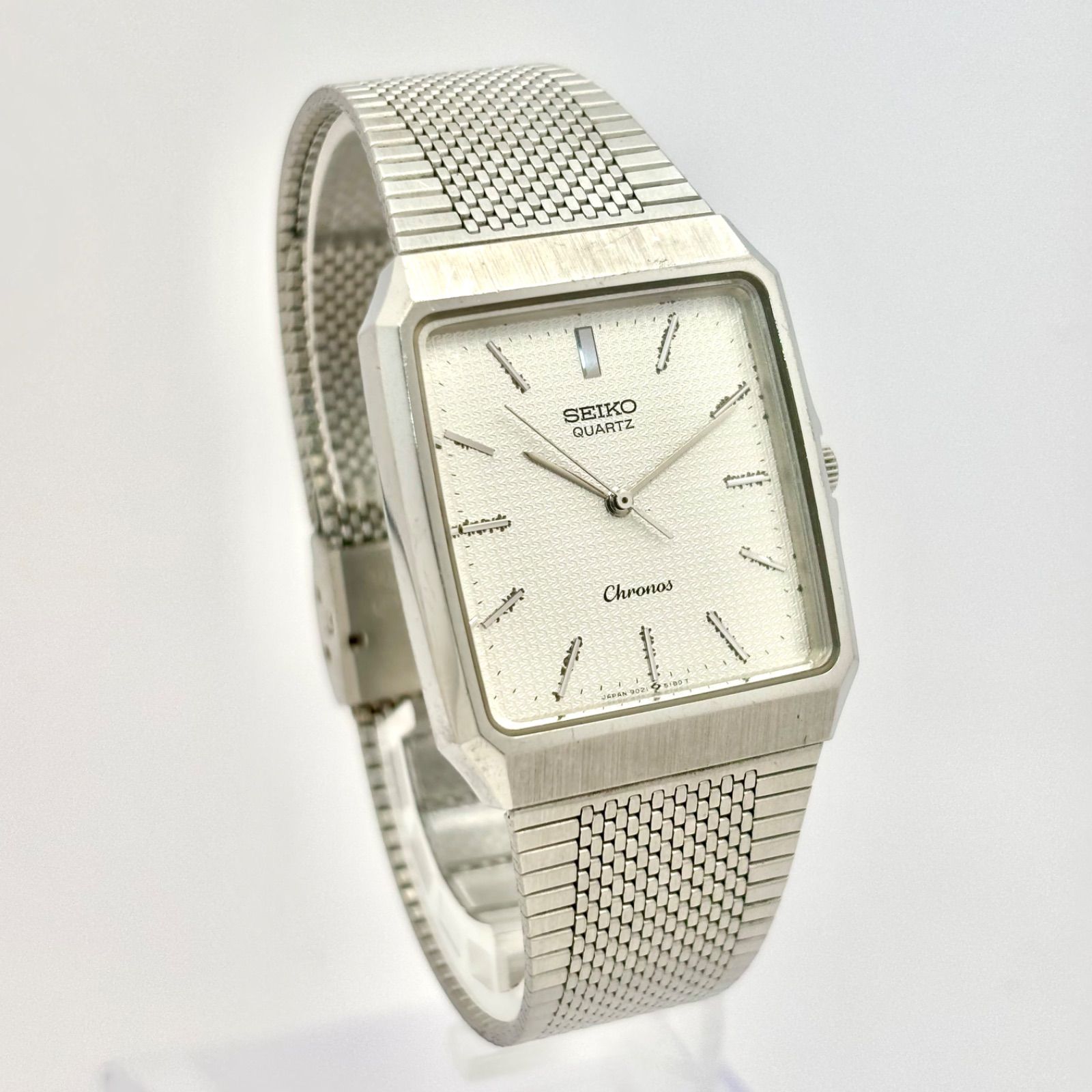 【稼働】SEIKO Chronos 腕時計 メンズ 新品電池 シルバー 新品電池】SEIKO セイコー Chronos クロノス メンズ 腕時計 シルバー