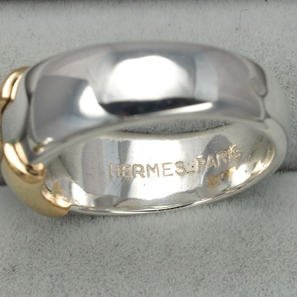 エルメス リング サファイア ヘラクレス 50号 K18YG/シルバー #174104