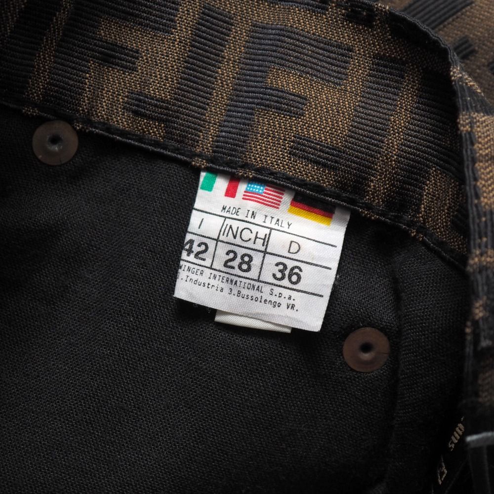 □美品□FENDI フェンディ ヴィンテージ スカート サイズ42 ズッカ柄