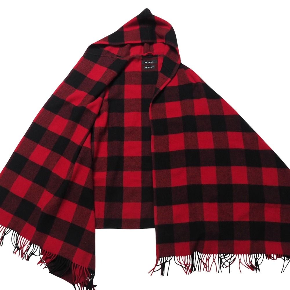 □未使用品□BALENCIAGA バレンシアガ コート サイズL チェック  