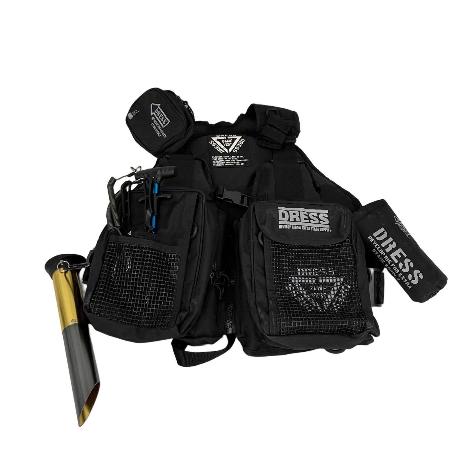 DRESS GAME VEST ライフジャケット フローティングベスト フィッシングベスト ポケット 高い収納力 S10629724