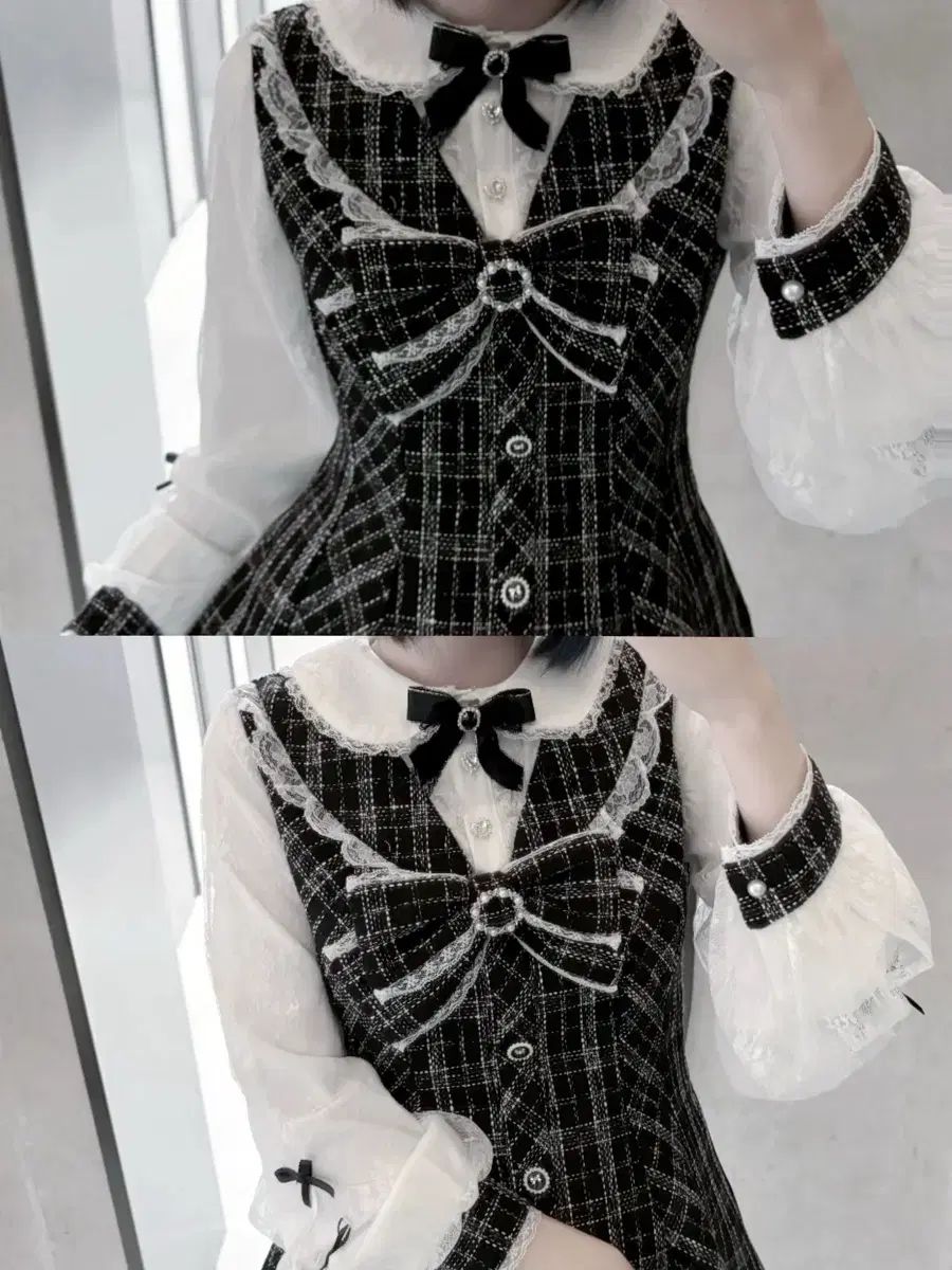  量産型 地雷系 セット 長袖 ONE PIECE 長袖 七分袖 ミニワンピース