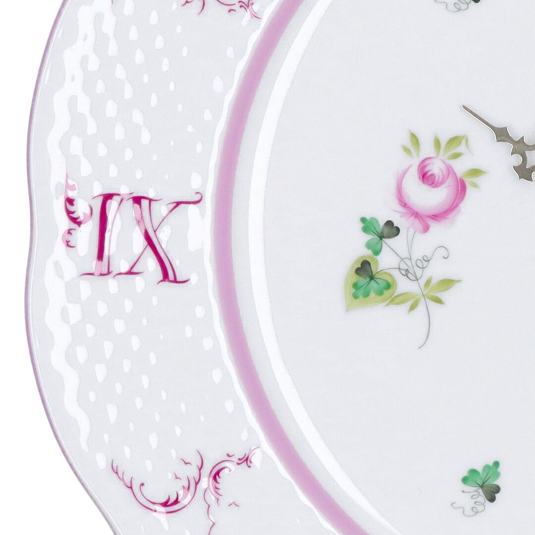 ヘレンド(HEREND) ウィーンのバラ ウォールクロック ヘレンド(HEREND