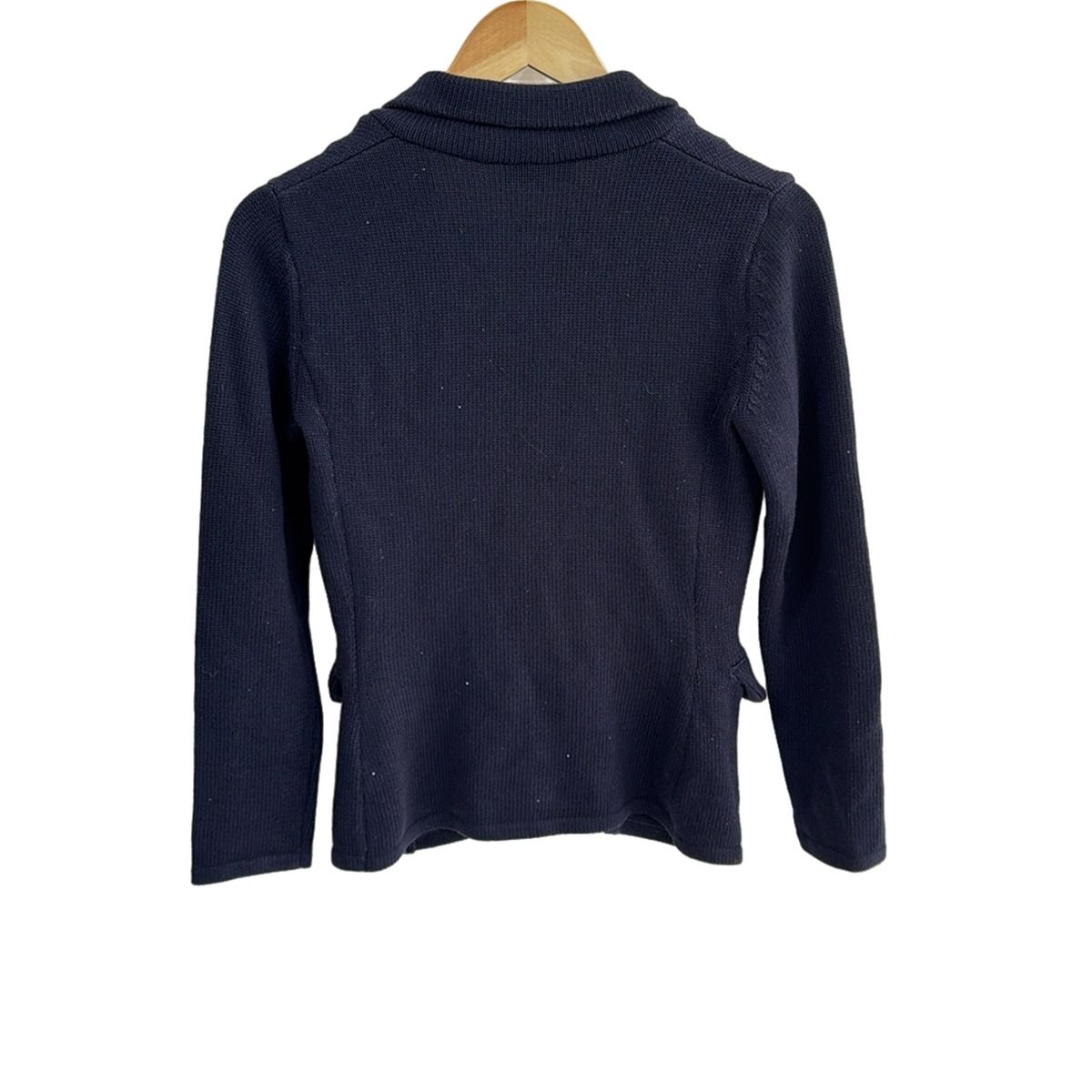 MACKINTOSH LONDON マッキントッシュロンドン カーディガン サイズ38 M レディース - ダークネイビー 長袖 ラメ