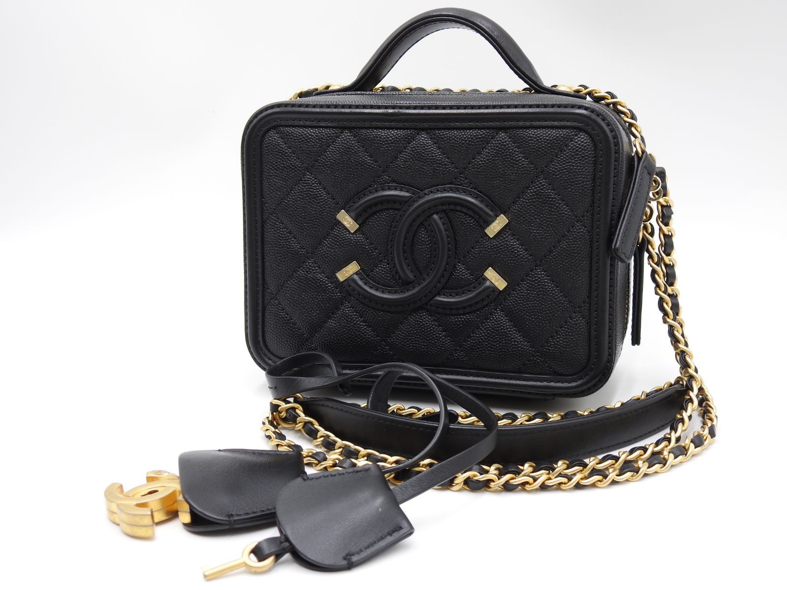 シャネル CCフィリグリー マトラッセ ココマーク 2way チェーン