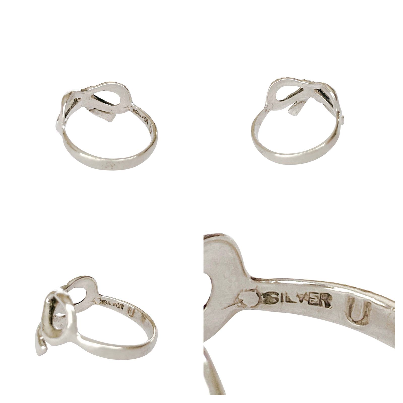 美品 Tiffany リボン シルバー925 リング 指輪 11号 ティファニー Tiffany & Co ティファニー リボン リング 指輪 アクセサリー