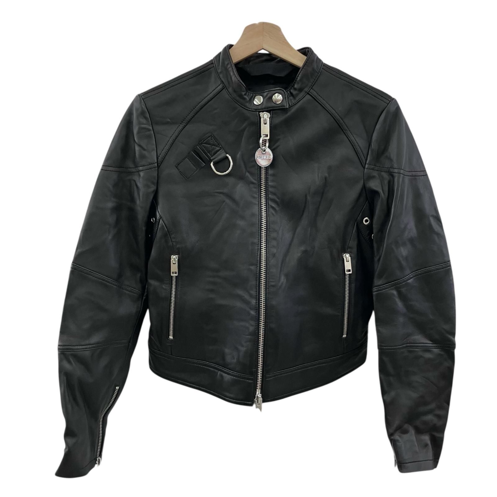 186000 DIESEL ディーゼル ライダースジャケット ブラック