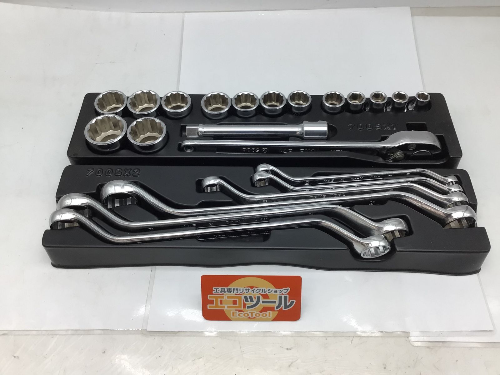 品 ◯TONE メガネレンチ ラチェットハンドル ソケットセット 箱や他の工具は 700SX2 ITGHZPJ2E5WR エコツール知立店 M02