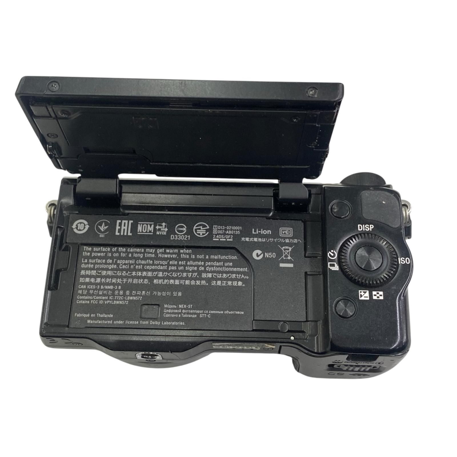  186000 SONY ソニー ミラーレス一眼 ボディのみ NEX 5 T ブラック ミラーレス一眼 デジタルカメラ