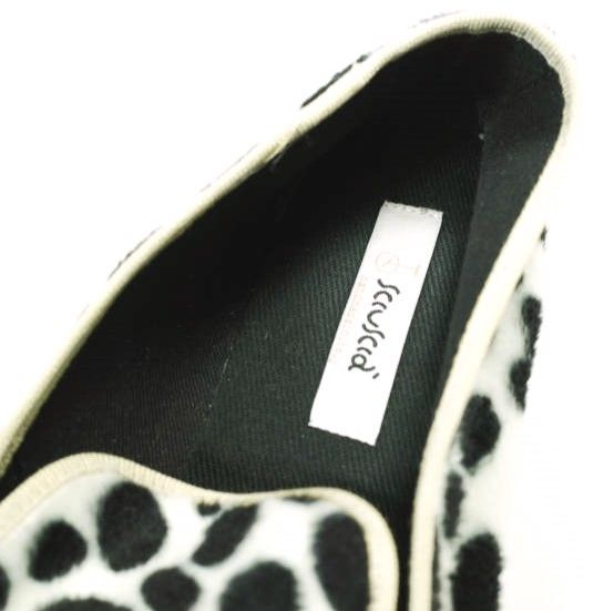Sciuscia シューシャ イタリア製 TRAGARA DALMATIAN ダルメシアン柄 カンフーシューズ 40(25cm) WHITE/BLACK ベロア シューズ Sciuscia シューシャ イタリア製 TRAGARA DALMATIAN ダルメシアン柄