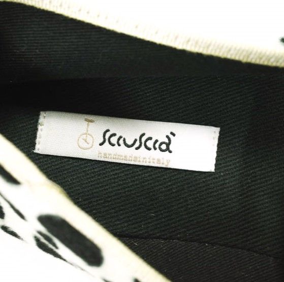  Sciuscia シューシャ イタリア製 TRAGARA ダルメシアン柄 カンフーシューズ 40 25 cm WHITE BLACK ベロア シューズ g 23853 フラットシューズ バレエシューズ パンプス