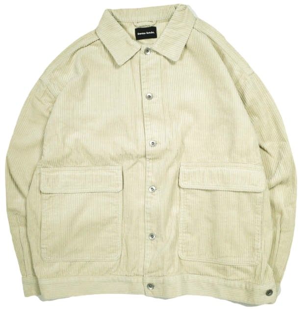 Danke Schon ダンケシェーン 25AW WEB&DEPOT CORDUROY COVERALLS コーデュロイ カバーオール UNS25139-OT L ベージュ オーバーサイズ ジャケット アウター g24181