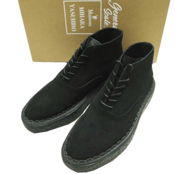 N.HOOLYWOOD COMPILE LINE x General Scale. Maison MIHARA YASUHIRO エヌハリウッド 25AW 別注 SUEDE BOOTS スエードブーツ 2252-SE01 36 BLACK シューズ