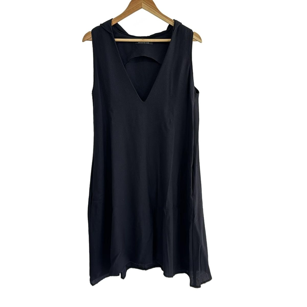 mizuiro ind ミズイロインド ワンピース レディース - ダークネイビー Vネック ノースリーブ マキシ丈