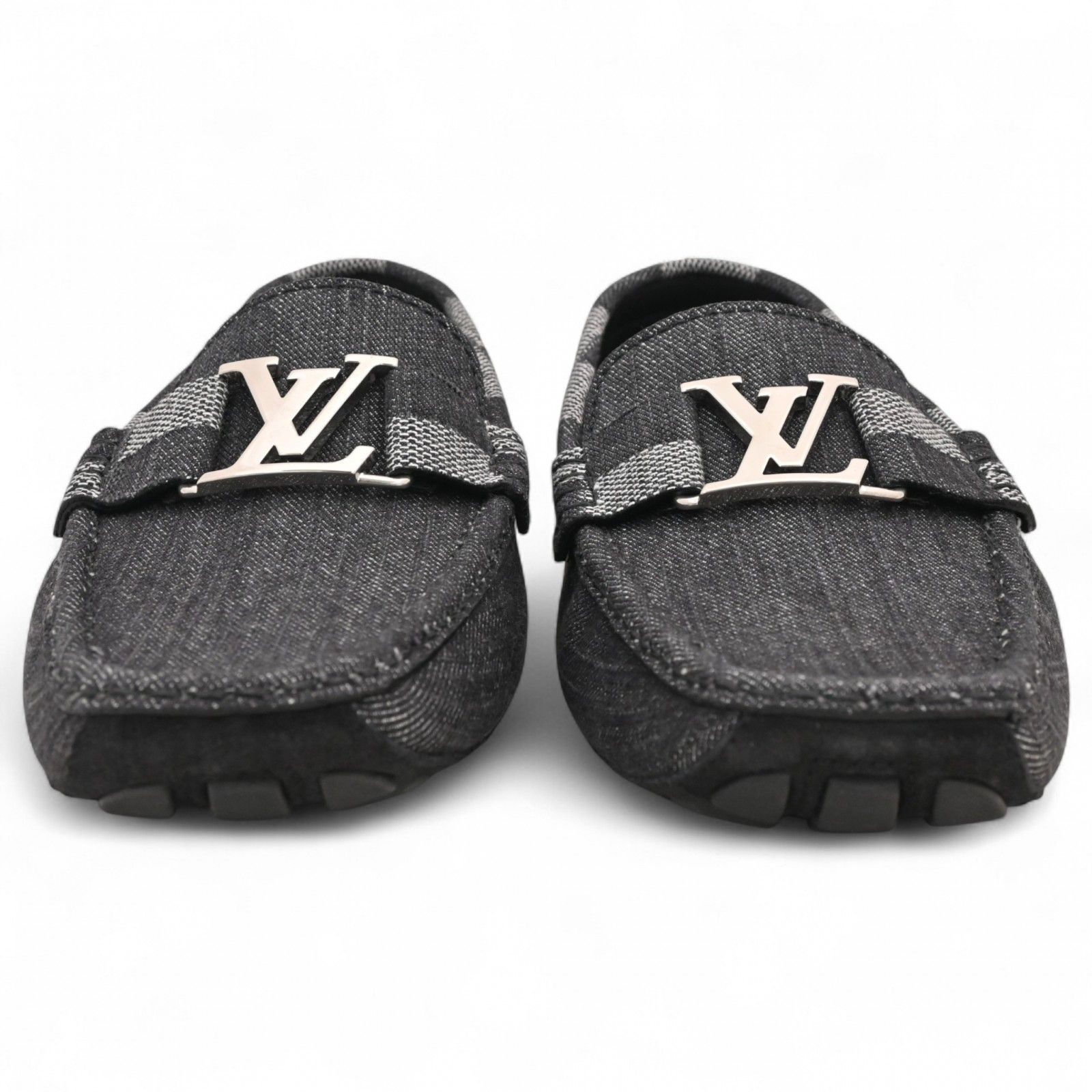 ルイヴィトン LV ホッケンハイムライン ダミエ ドライビングシューズ サイズ6 Aランクlv6638vd