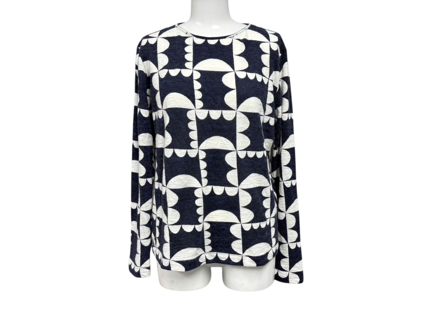 mina perhonen ミナペルホネン ハナグモ 長袖カットソー ネイビー