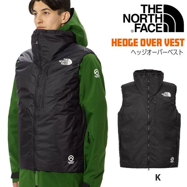 25-26 ザ ノースフェイス ヘッジオーバーベスト THE NORTH FACE HEDGE OVER VEST スノーボード ウエア ジャケット 25-26-JK-TNF ブラック XXS XS S M L XL XXL