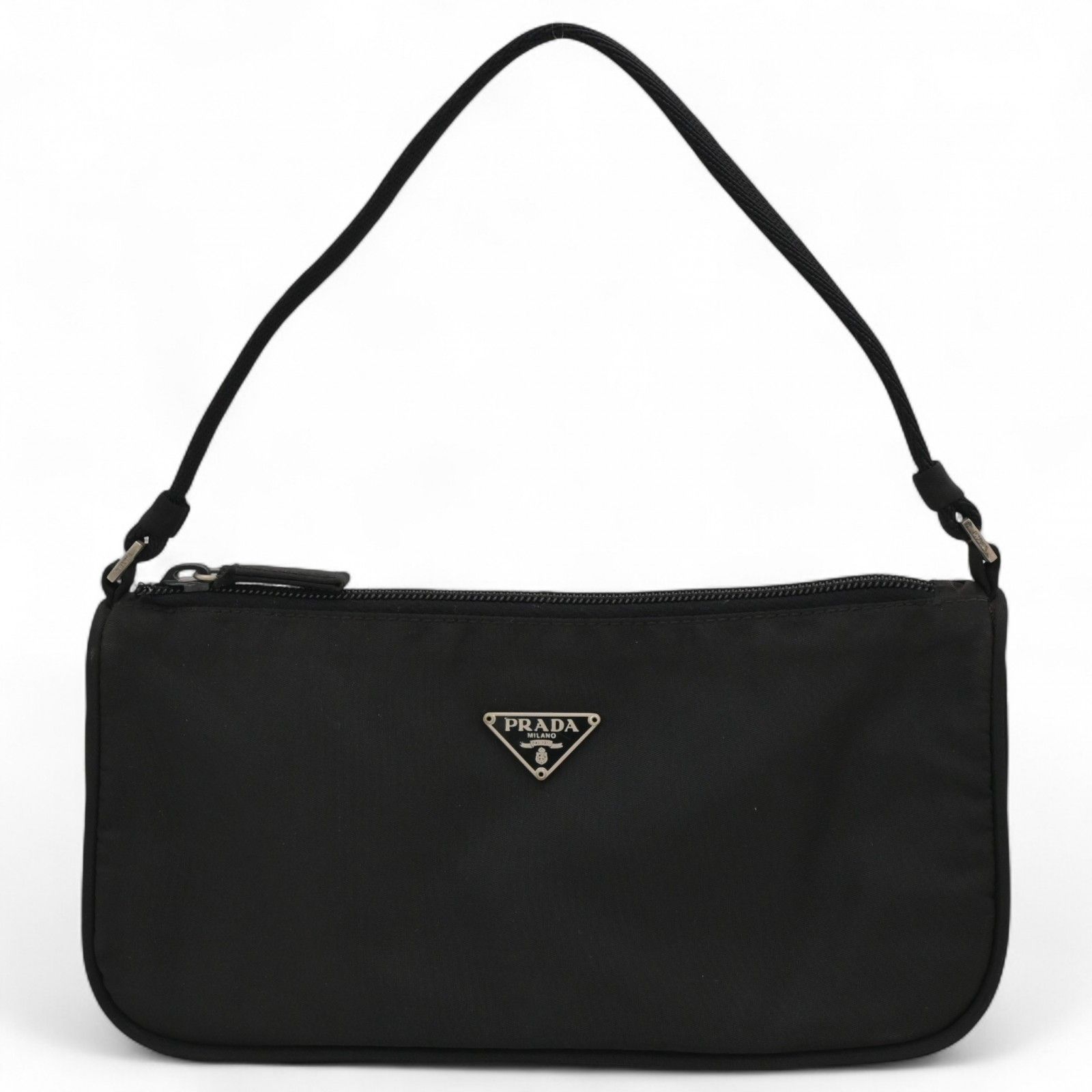 プラダ テスートナイロン ハンドバッグ ブラック Bランク pr6732hg