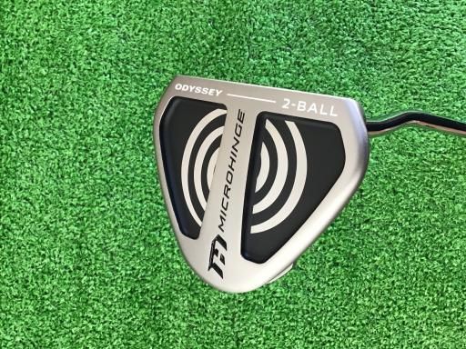 オデッセイ MICROHINGE V-LINE 2-BALL 33インチ パター PT スチール フレックスその他 メンズ 男性用 右利き 右用 Cランク ゴルフクラブ
