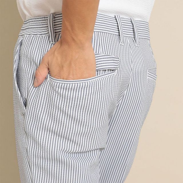 種類2：ネイビー(1120)/LL キャロウェイ 8WAYストレッチ シアサッカー