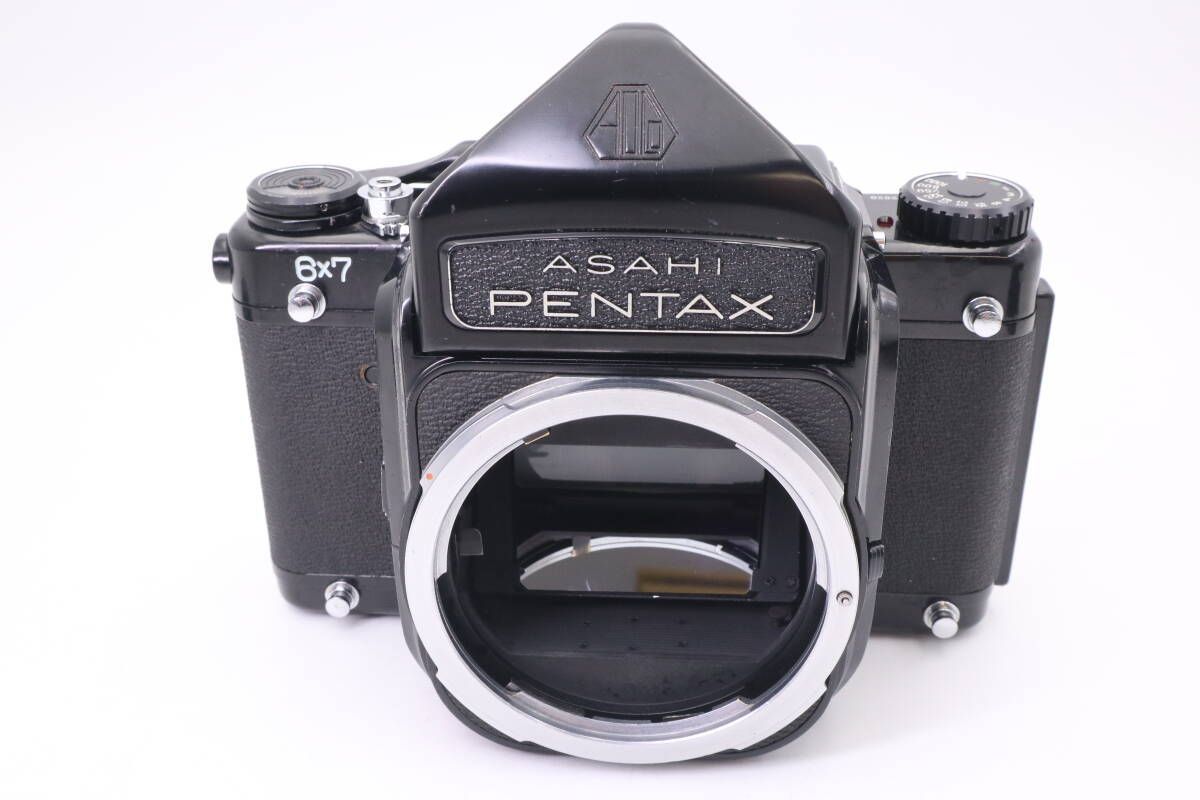 PENTAX Asahi 6×7 Eye level 中判フィルムカメラ バケペン アサヒ ペンタックス ブラック f11325