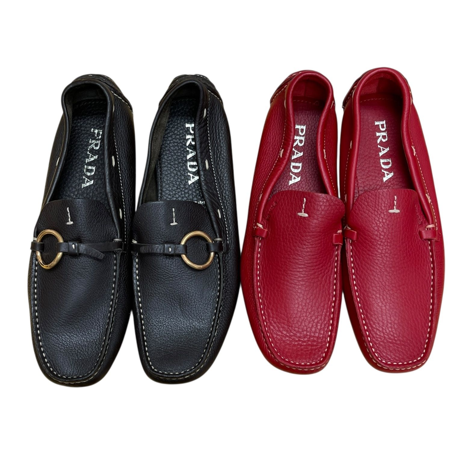 【美品】PRADA プラダ　ツートンカラー　タッセル　ドライビングシューズ PRADA プラダ ツートンカラー タッセル ドライビングシューズ