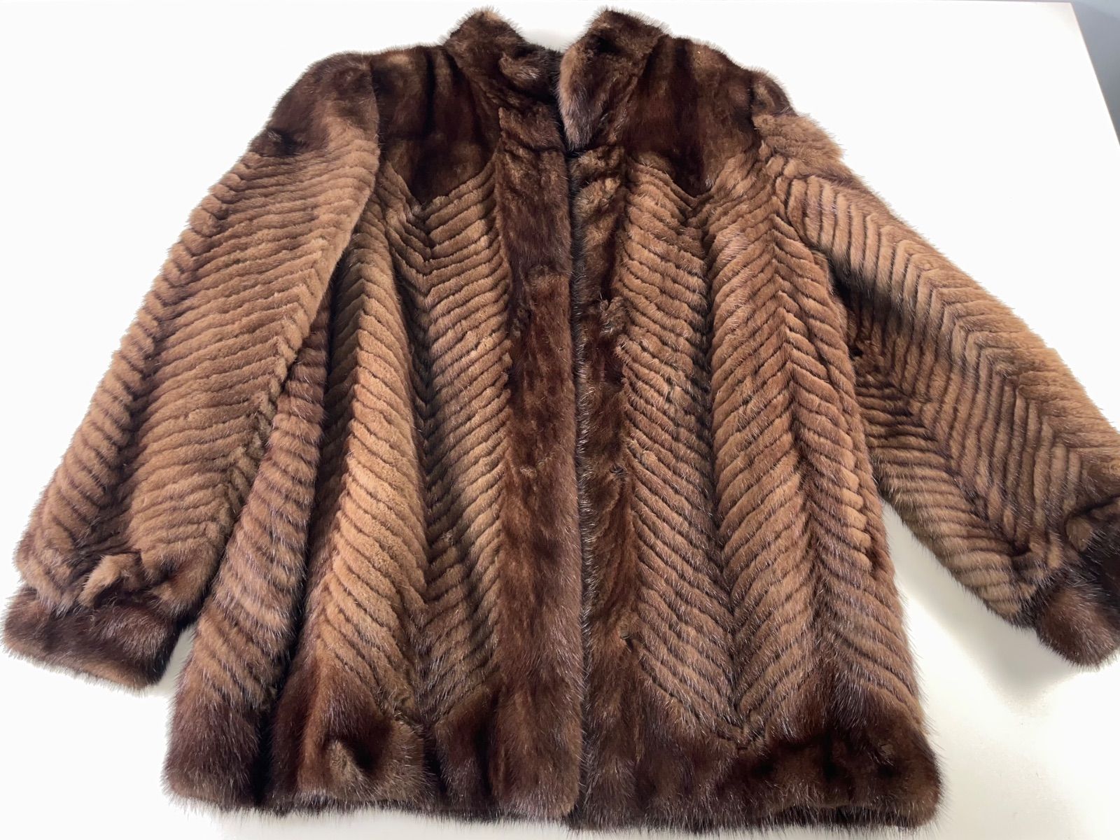 ☆美品 PELTEX ペルテックス ミンク 毛皮 ファーコート リアルファー 