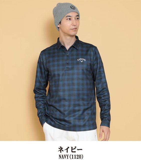 種類4：ブラウン(1050)/3L キャロウェイ タータンチェック柄プリント