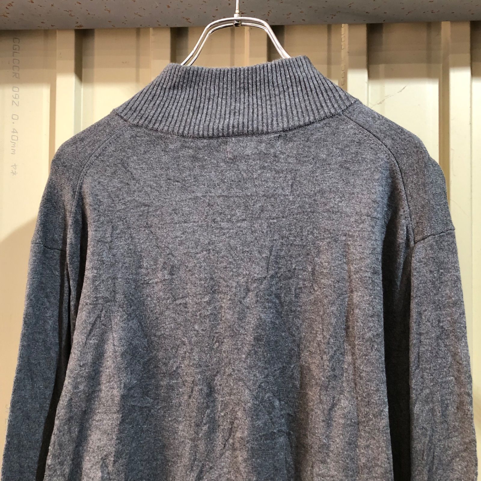 unknown \"40s.vintage\" ハーフジップ.ニット ap retro ニット セーター ハーフジップニットプルオーバー レディース