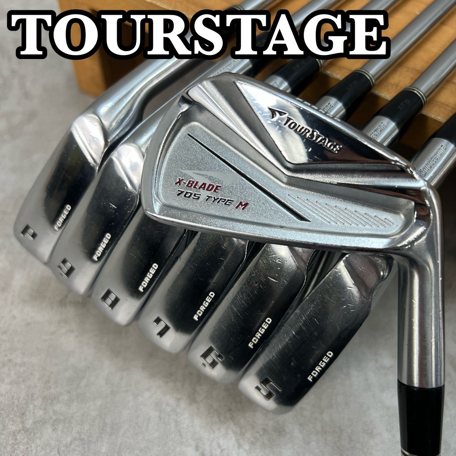 ツアーステージ X-BLADE 705 TYPE M メンズゴルフ アイアンセット 7本 S 右利き用 TOURSTAGE