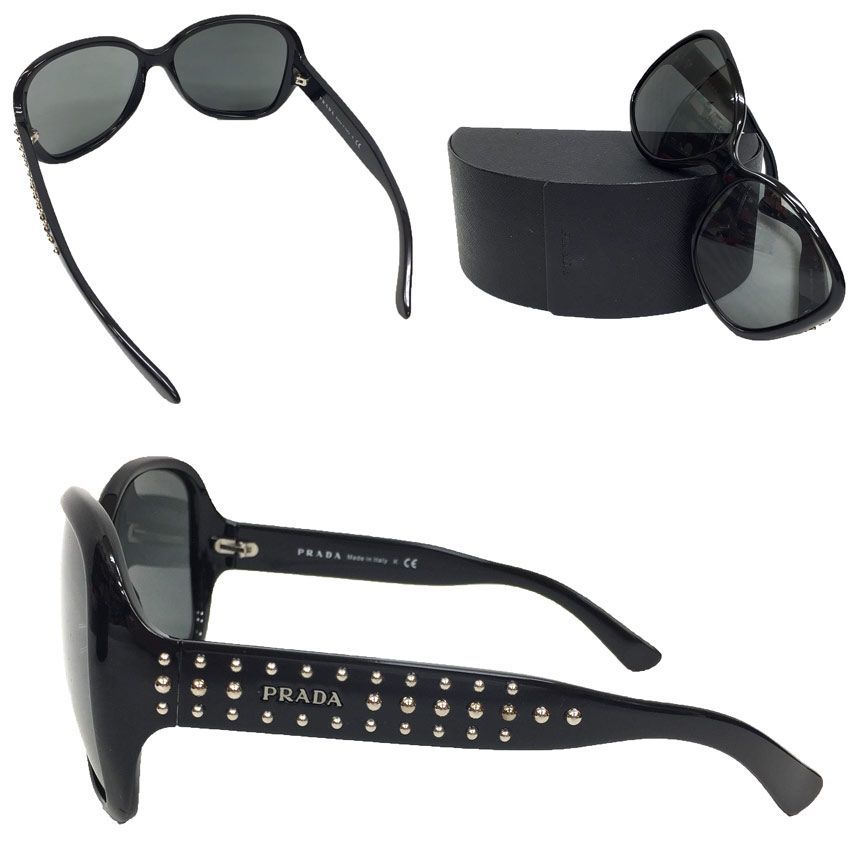 PRADA プラダ サングラス SPR04M 1AB-1A1 ブラック アイウェア UV対策 紫外線対策 aq11636 WWW_SMP1DAWEKUDUS_SCH_ID