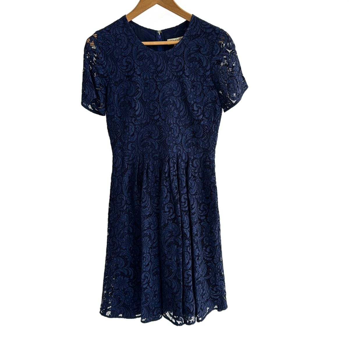 Burberry LONDON バーバリーロンドン ワンピース サイズUSA6 M レディース - ネイビー 半袖 ロング レース