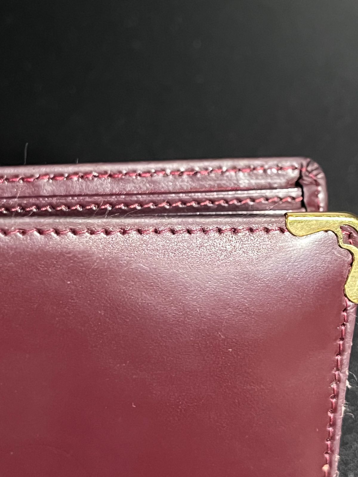 財布 レディース 二つ折り Cartier カルティエ マストライン レザー 赤 Cartier（カルティエ） マストライン 二つ折り財布 小銭入れ付き