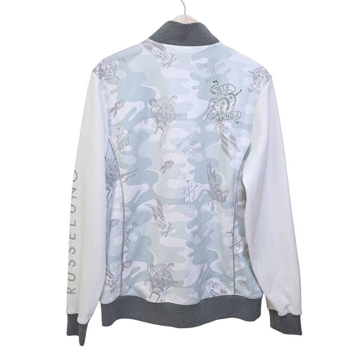 RUSSELUNO(ラッセルノ) ブルゾン サイズ5 XL メンズ美品 - 白×ライト