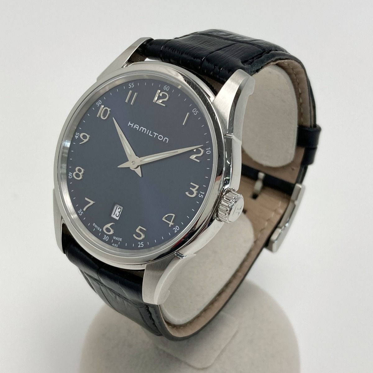 HAMILTON ハミルトン ジャズマスター H38511743 ネイビー 自動巻き メンズ 腕時計 箱 取説有
