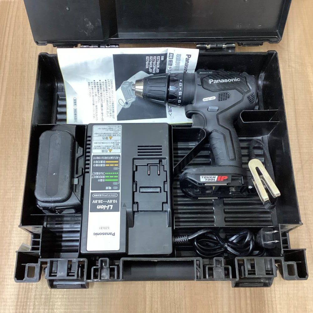 品 Panasonic パナソニック EZ79A3PN2G-B充電振動ドリルドライバ 14.4 18V バッテリ1個 201