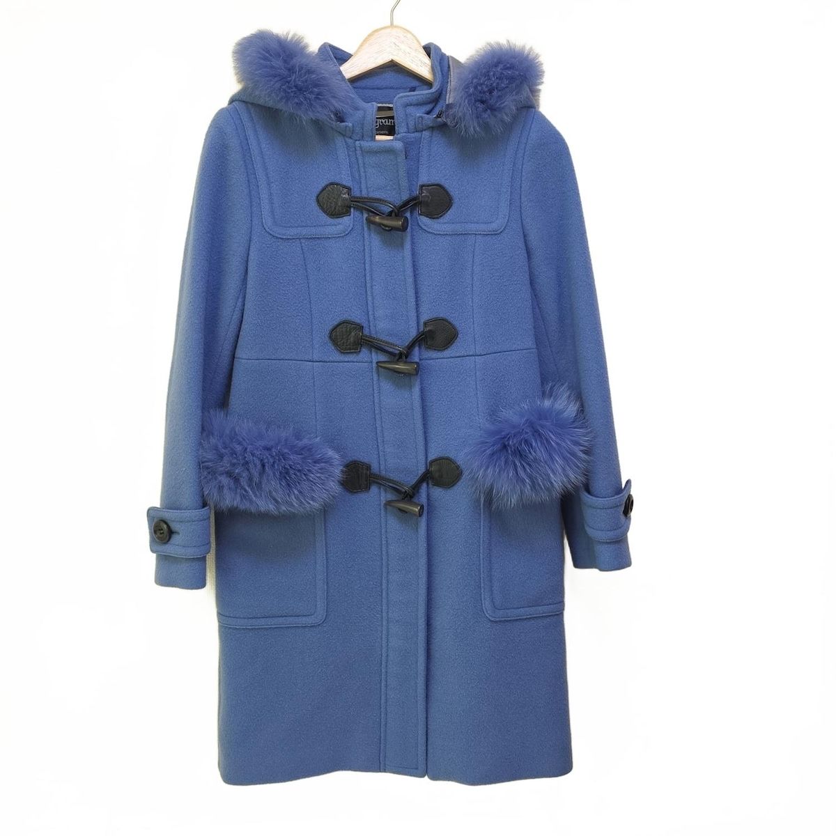 Diagram GRACE CONTINENTAL ダイアグラム ダッフルコート サイズ36 S レディース - ブルー 長袖 ファー ジップアップ 冬