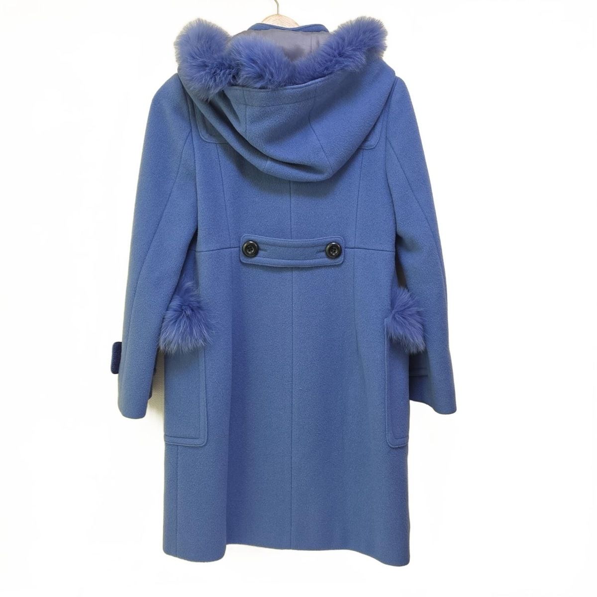 Diagram GRACE CONTINENTAL ダイアグラム ダッフルコート サイズ36 S レディース - ブルー 長袖 ファー ジップアップ 冬