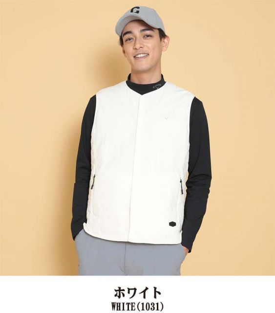 Callaway ゴルフ 中綿ベスト ホワイト LL Callaway ゴルフ 中綿ベスト ホワイト LL 【公式WEBショップ】