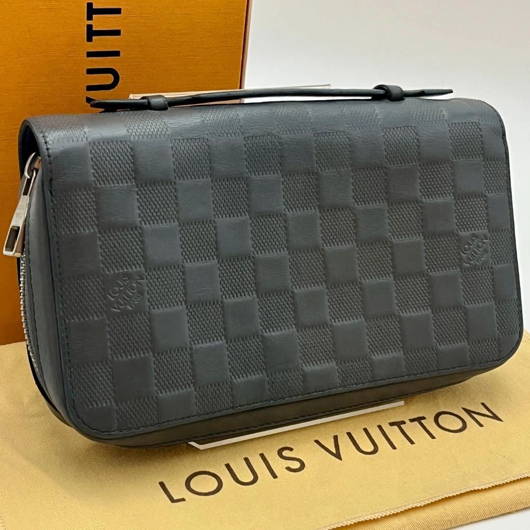 LOUIS VUITTON N61254 ダミエ アンフィニジッピーXL ルナ 保存袋付 CA0197 A38