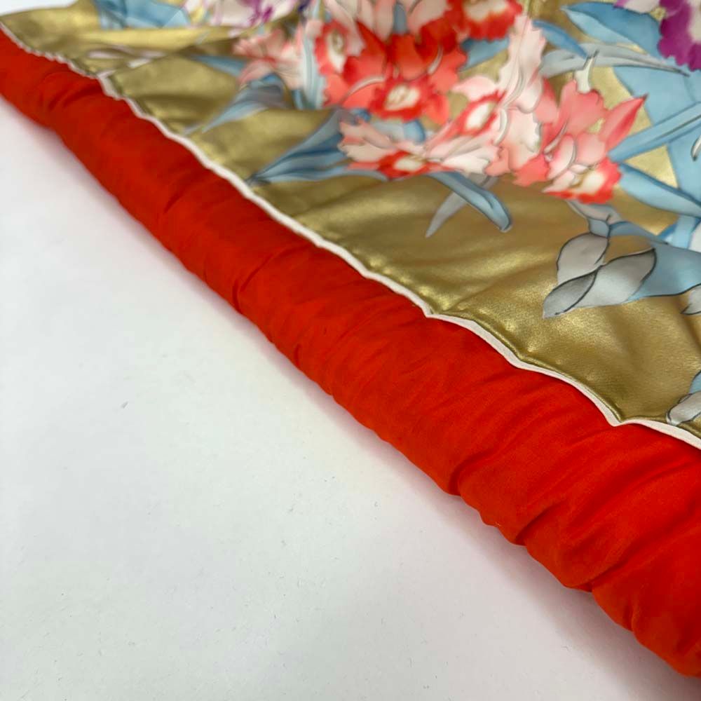  色打掛 正絹 鶴 刺繍 金 紫 打掛 花嫁衣裳 婚礼 リサイクル ブライダル ウエディング 着物 4916 白無垢 色打掛 着物