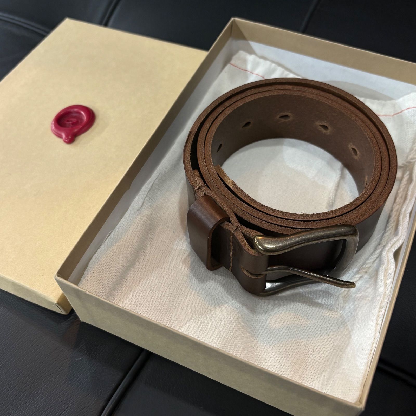 Ashland Leather Horween Leather Belt Tan 32 Dublin Leather