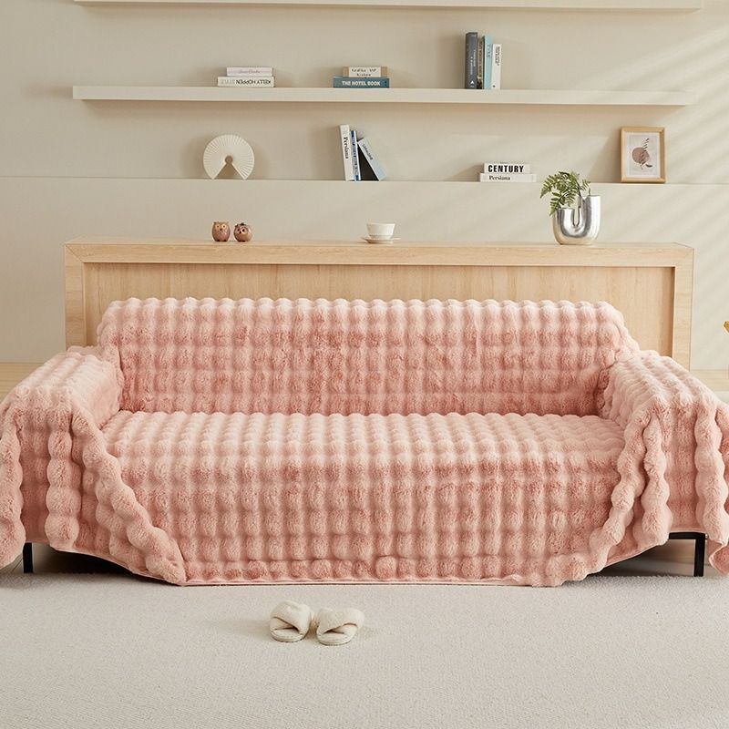 ソファーカバー 180 cm×130 cm cm×80 ピンク グレー グリーン カーキ ホワイト 毛布 暖かい モコモコ 北欧風 韓国風 洗濯可 お洒落 気持ちい
