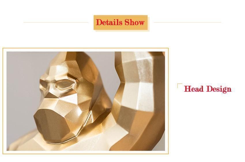  入荷 ゴールデンゴリラ オブジェ 置物 ホワイト ブラック amレッド 4色オブジェ 小物入れ おしゃれ インテリア おもしろ 動物 ごりら 黄金 金 かわいい ポリゴン 3D amqu インテリア置物 置物 インテリア小物